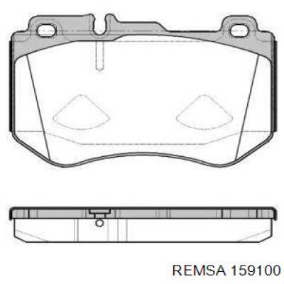 Передние тормозные колодки 159100 Remsa