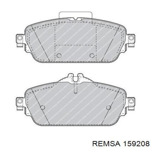 Передние тормозные колодки 159208 Remsa