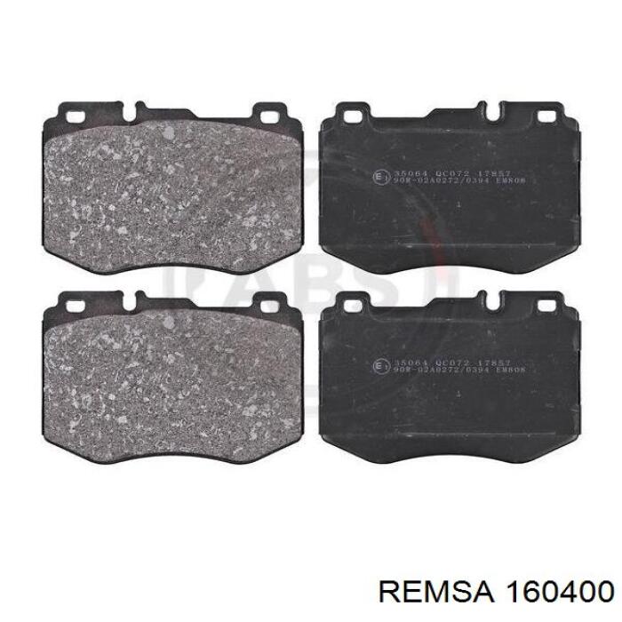 Передние тормозные колодки 160400 Remsa