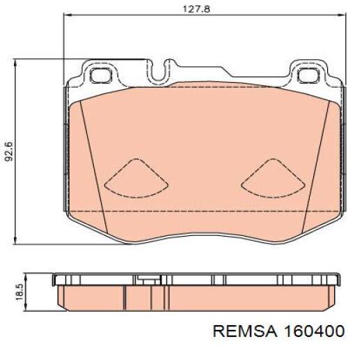 Колодки Remsa 160400 цена, от 35.59 USD