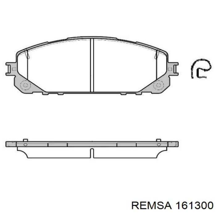 Передние тормозные колодки 161300 Remsa