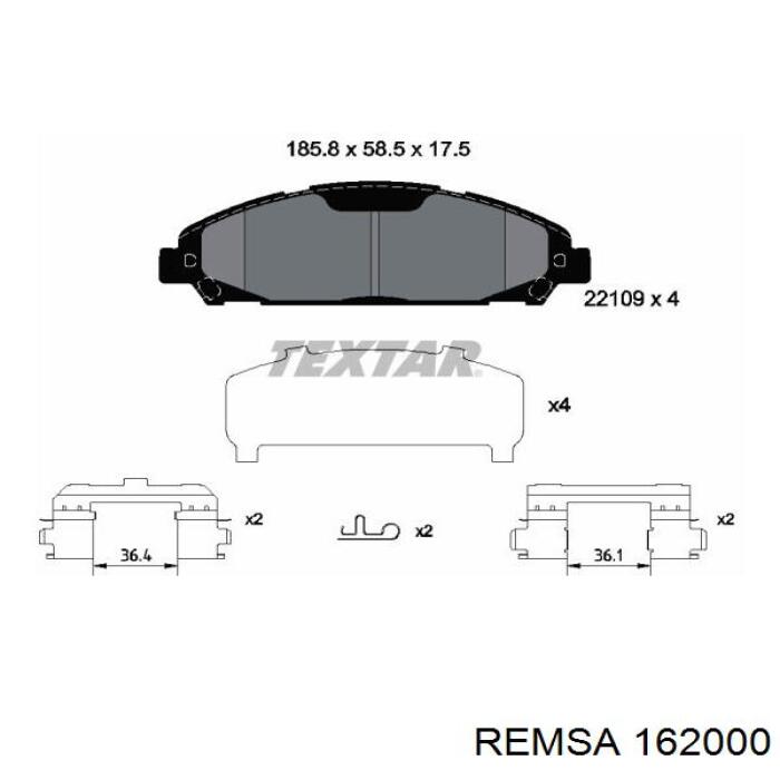Колодки Remsa 162000 цена, от 33.32 USD