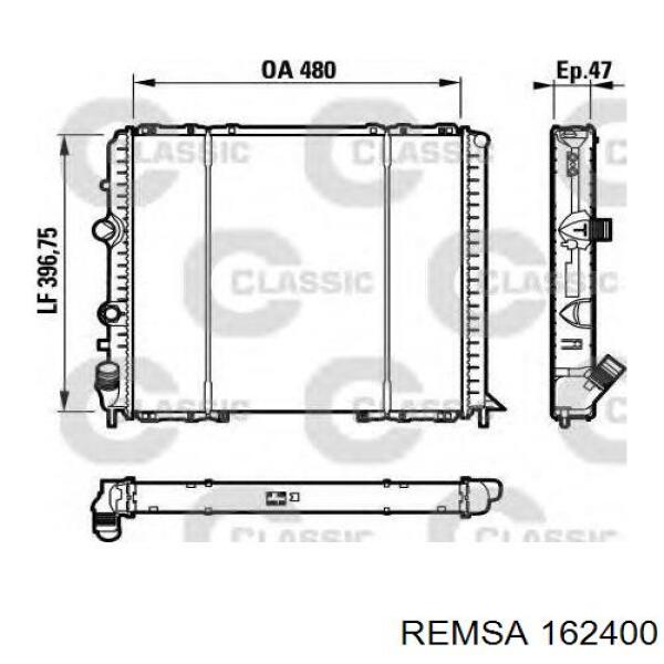 Купить 162400 Remsa Колодки тормозные задние, дисковые