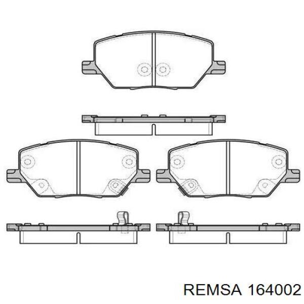 Передние тормозные колодки 164002 Remsa