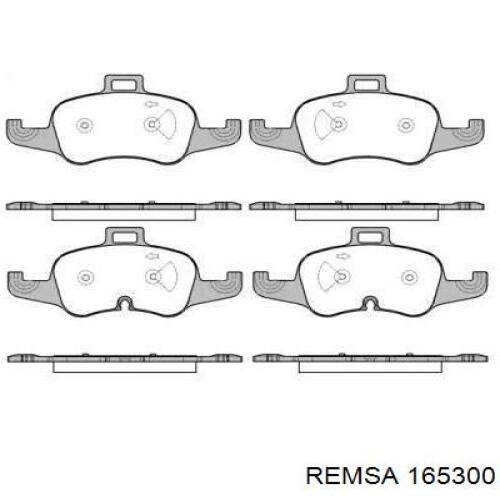 Передние тормозные колодки 165300 Remsa