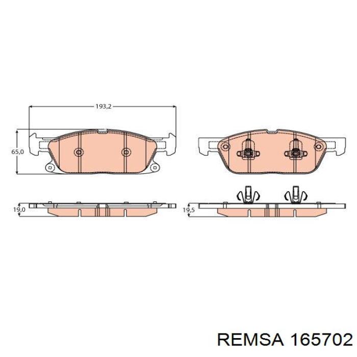 Колодки Remsa 165702 цена, от 35.81 USD