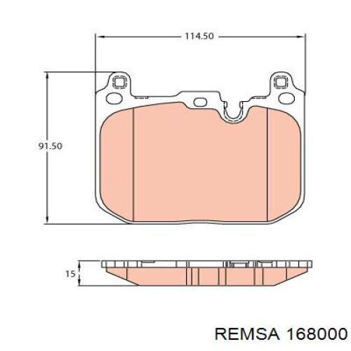 Колодки Remsa 168000 цена, от 30.34 USD
