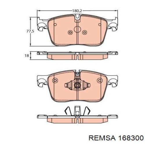Колодки Remsa 168300 цена, от 32.34 USD
