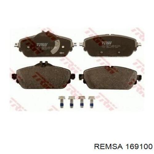 Передние тормозные колодки 169100 Remsa