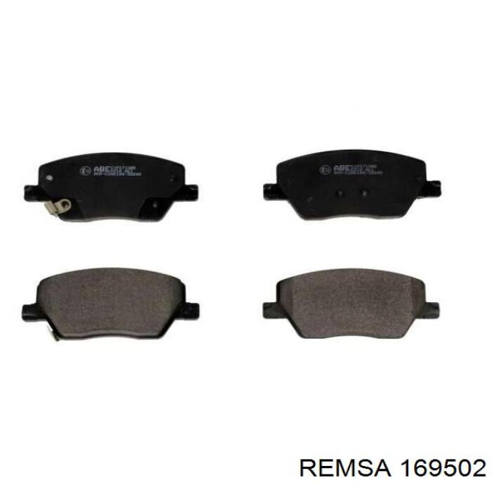 Передние тормозные колодки 169502 Remsa