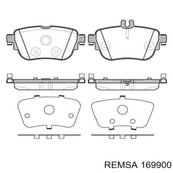 Передние тормозные колодки 169900 Remsa