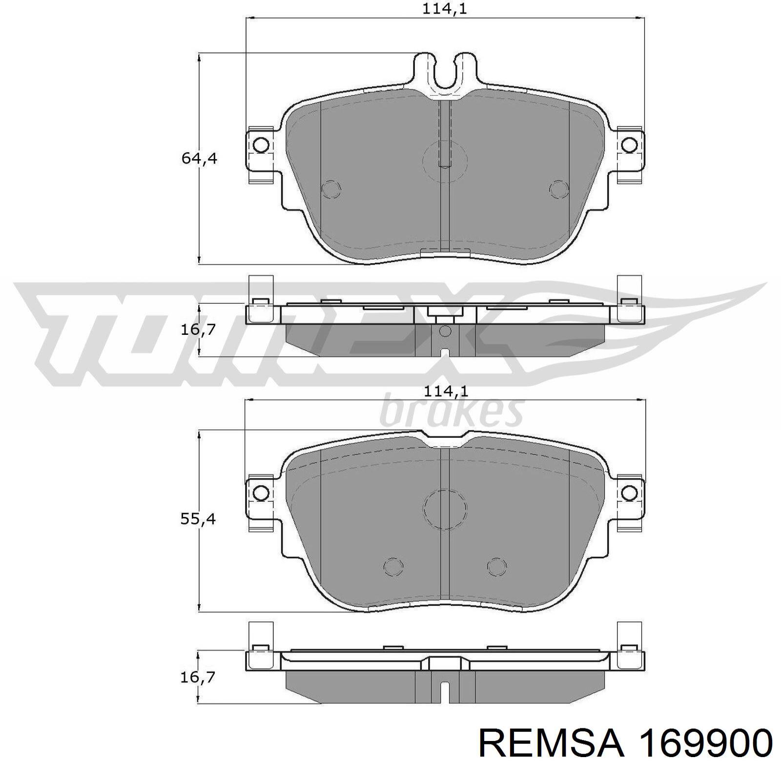 Колодки Remsa 169900 цена, от 25.57 USD