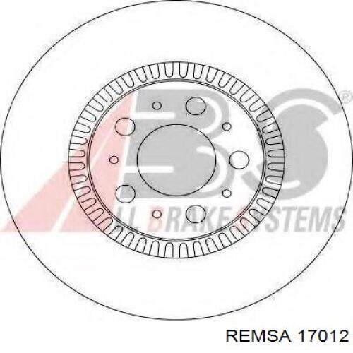 17012 Remsa колодки тормозные передние дисковые