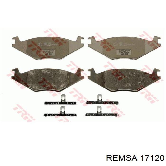 Передние тормозные колодки 17120 Remsa