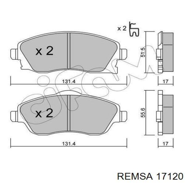 Колодки Remsa 17120 цена, от 11.86 USD