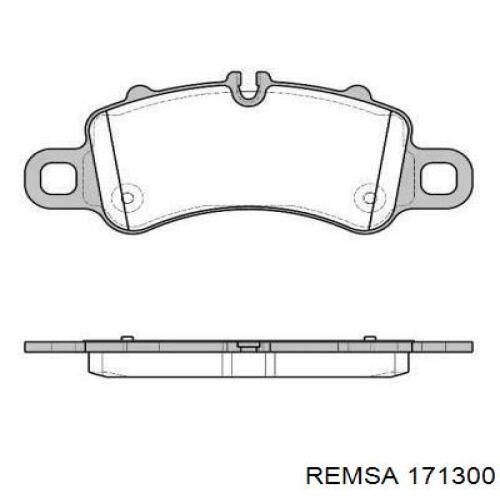 Передние тормозные колодки 171300 Remsa