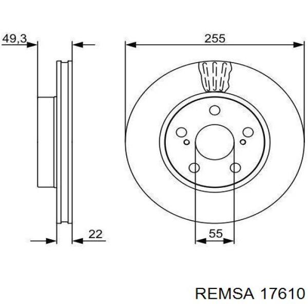 Купить 17610 Remsa Колодки тормозные