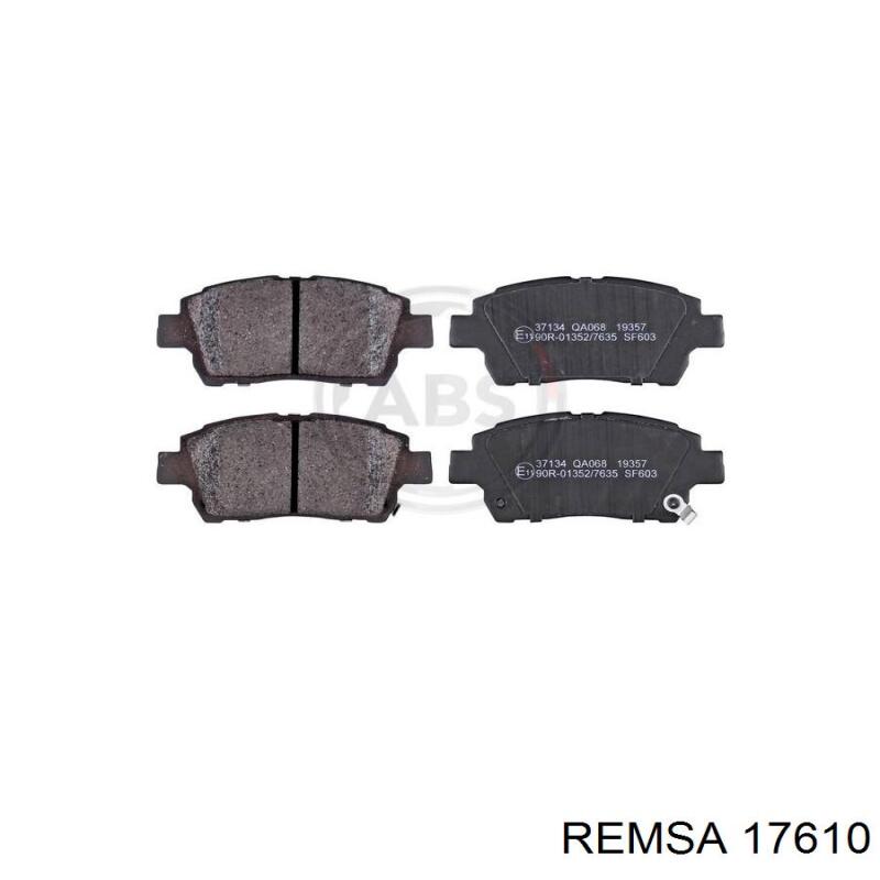 Передние тормозные колодки 17610 Remsa