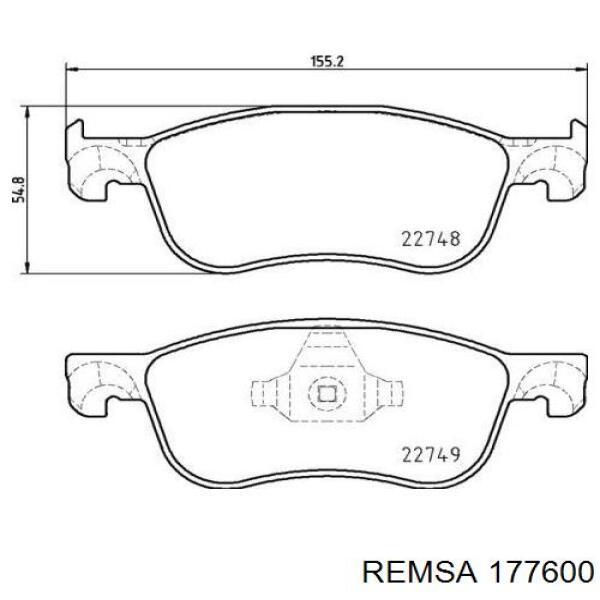 Колодки Remsa 177600 цена, от 28.21 USD