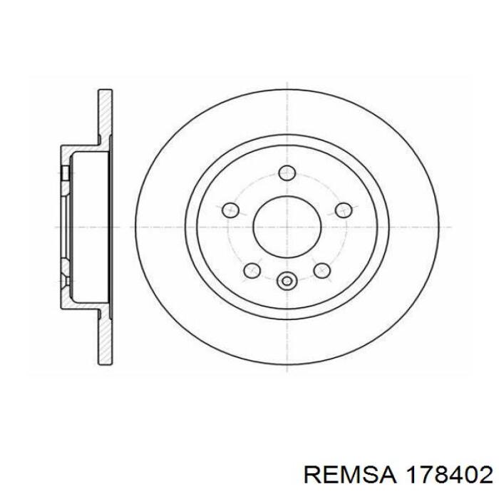 Купить 178402 Remsa Колодки тормозные задние, дисковые