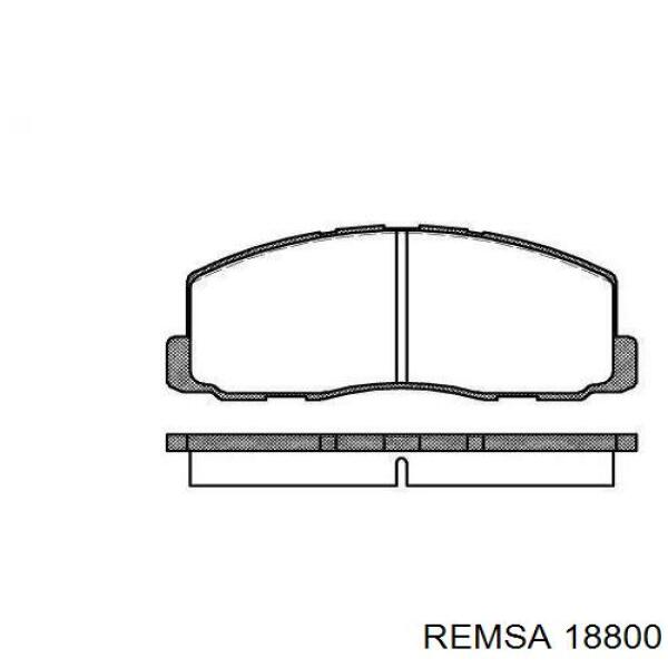 18800 Remsa колодки тормозные передние дисковые