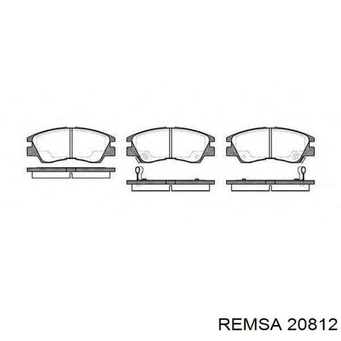 Купить 20812 Remsa Колодки тормозные