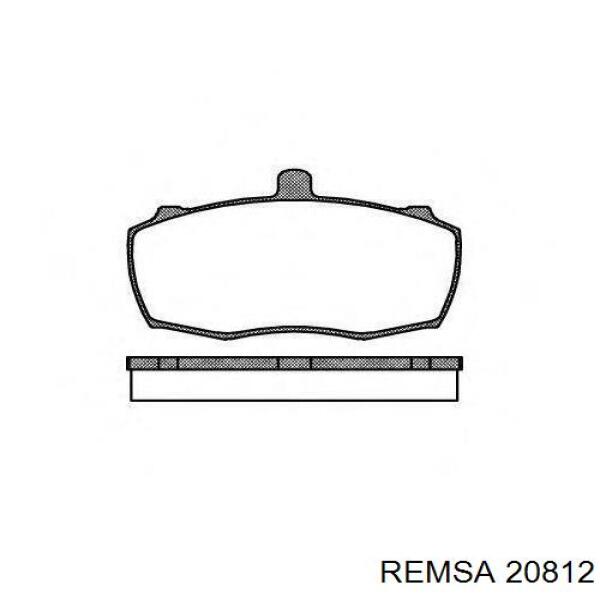 Колодки Remsa 20812 цена, от 22.45 USD