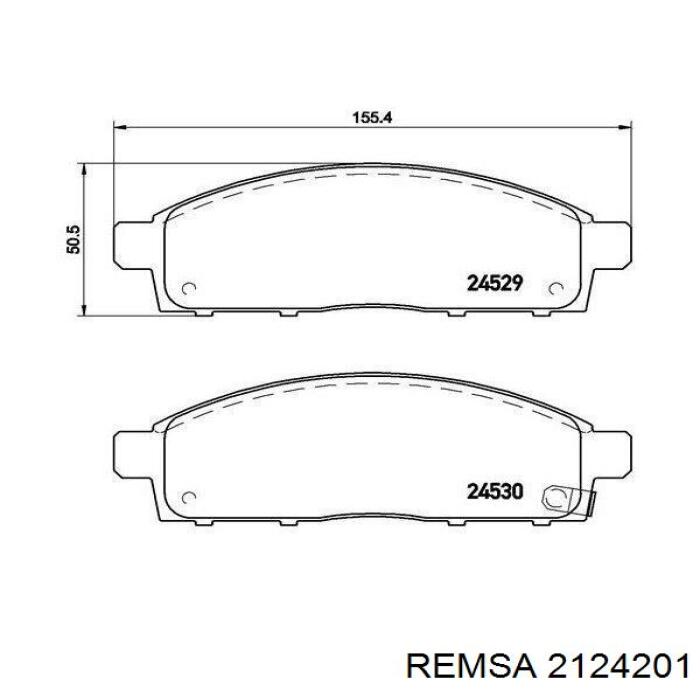 Купить 2124201 Remsa Колодки тормозные