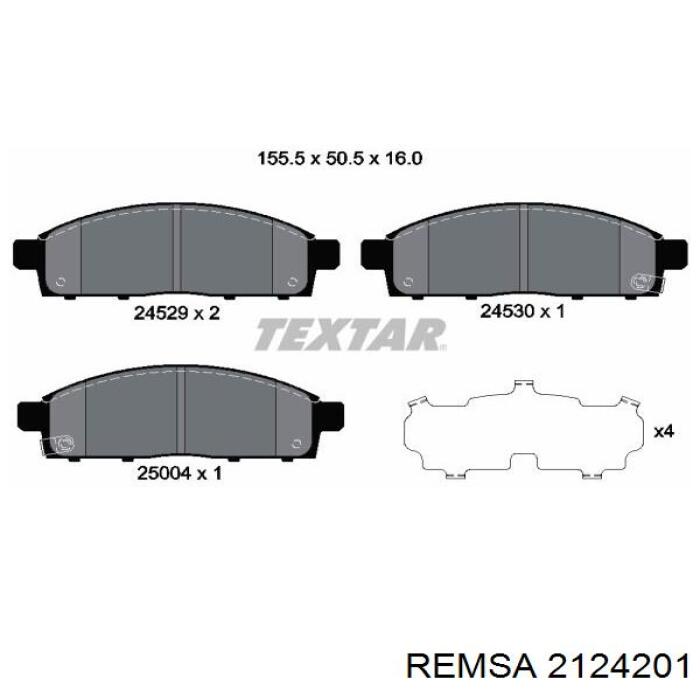 Колодки Remsa 2124201 цена, от 28.05 USD