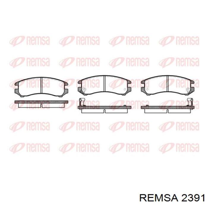 Задние тормозные колодки 2391 Remsa