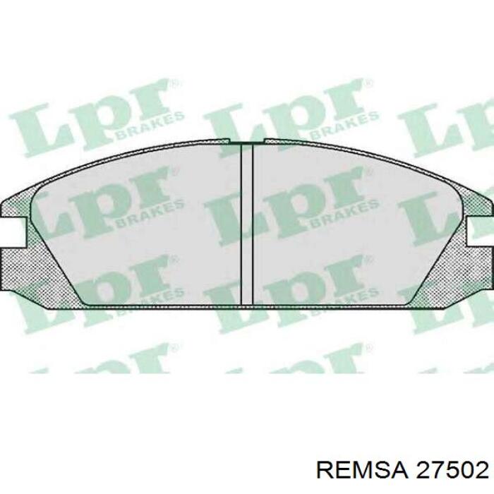 Передние тормозные колодки 27502 Remsa