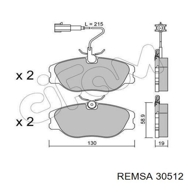 Тормозные колодки Fiat/Alfa/Lancia 9941872