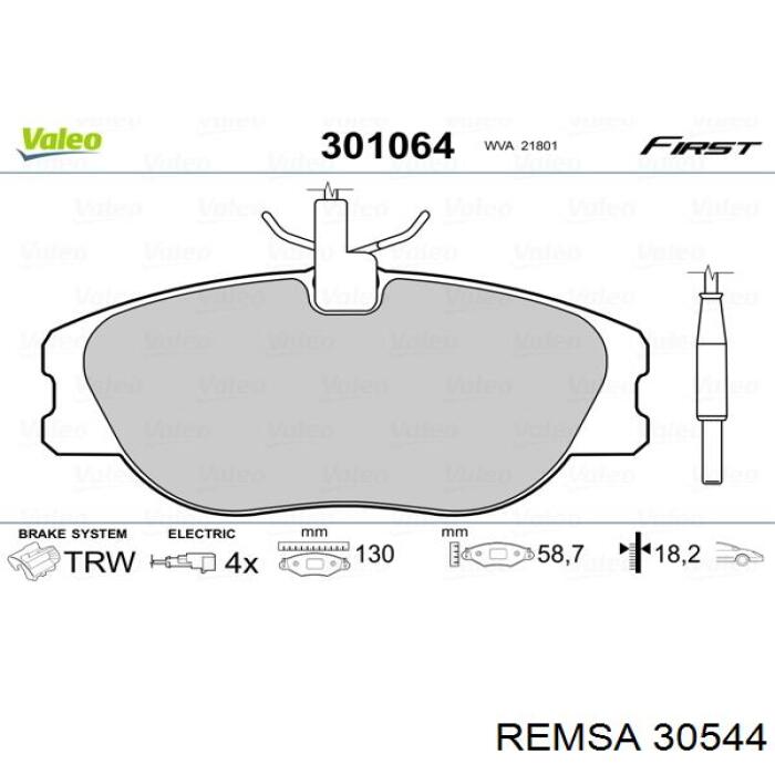 Колодки Remsa 30544 цена, от 17.74 USD