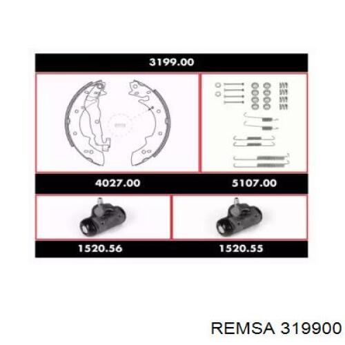 Задние барабанные колодки 319900 Remsa