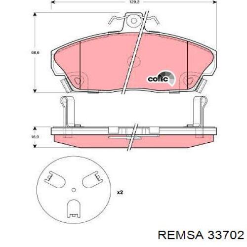 Колодки Remsa 33702 цена, от 20.38 USD