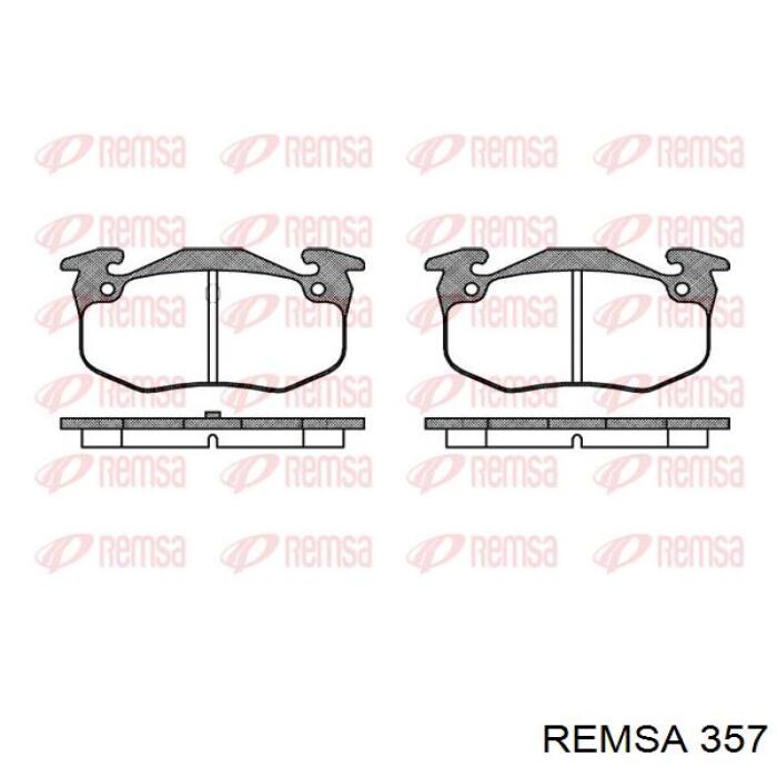 Передние тормозные колодки 357 Remsa