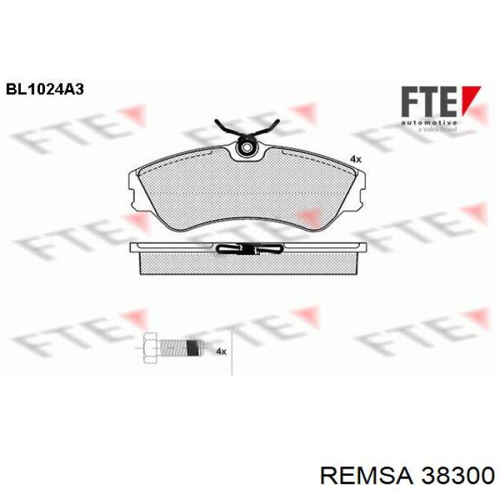 Передние тормозные колодки 38300 Remsa