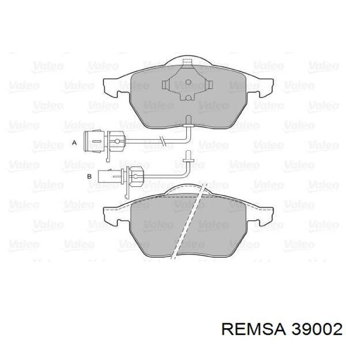 39002 Remsa Колодки передние