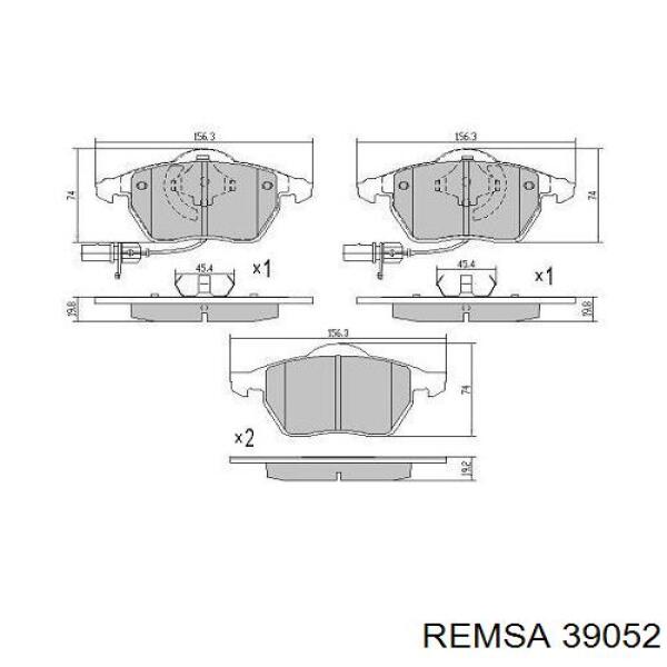 Колодки Remsa 39052 цена, от 28.38 USD