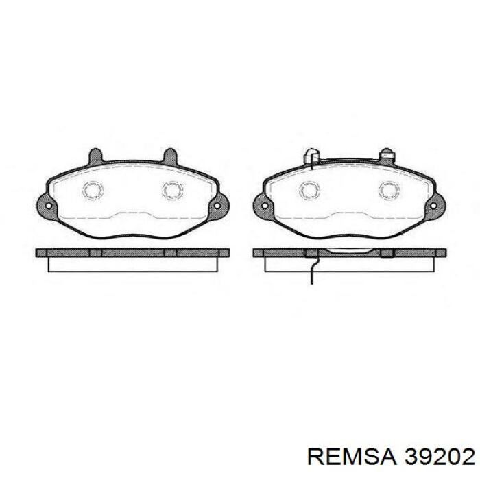 39202 Remsa колодки тормозные передние дисковые