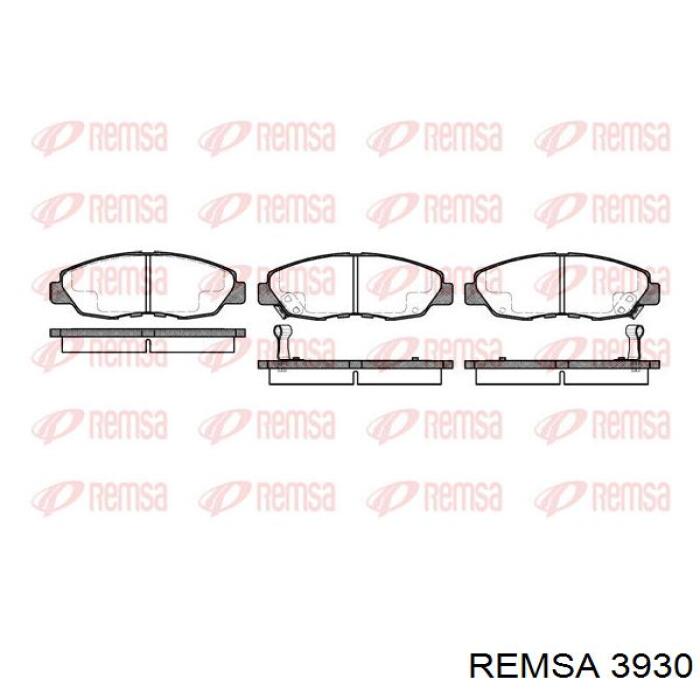 Задние тормозные колодки 3930 Remsa