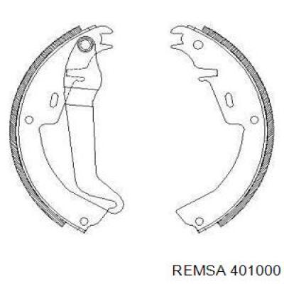 Задние барабанные колодки 401000 Remsa