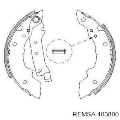 Задние барабанные колодки 403800 Remsa