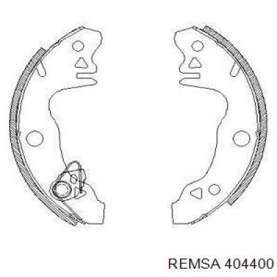 Задние барабанные колодки 404400 Remsa