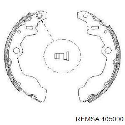 Задние барабанные колодки 405000 Remsa