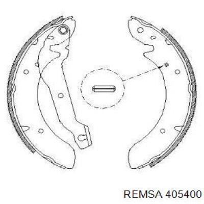 Задние барабанные колодки 405400 Remsa