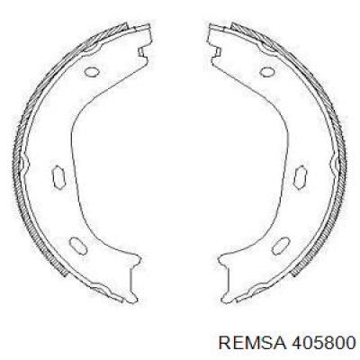 Задние барабанные колодки 405800 Remsa