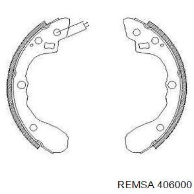 Задние барабанные колодки 406000 Remsa