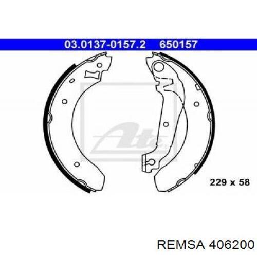 Задние барабанные колодки 406200 Remsa