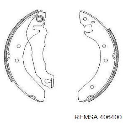 Задние барабанные колодки 406400 Remsa